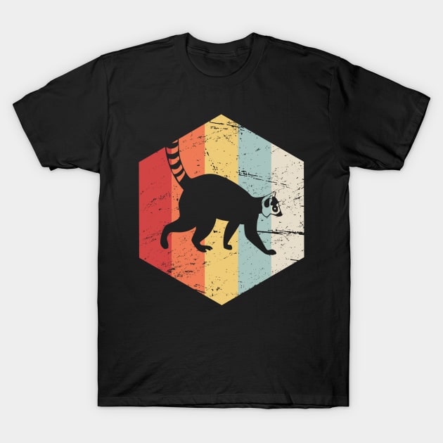 Retro 70s Lemur T-Shirt by MeatMan